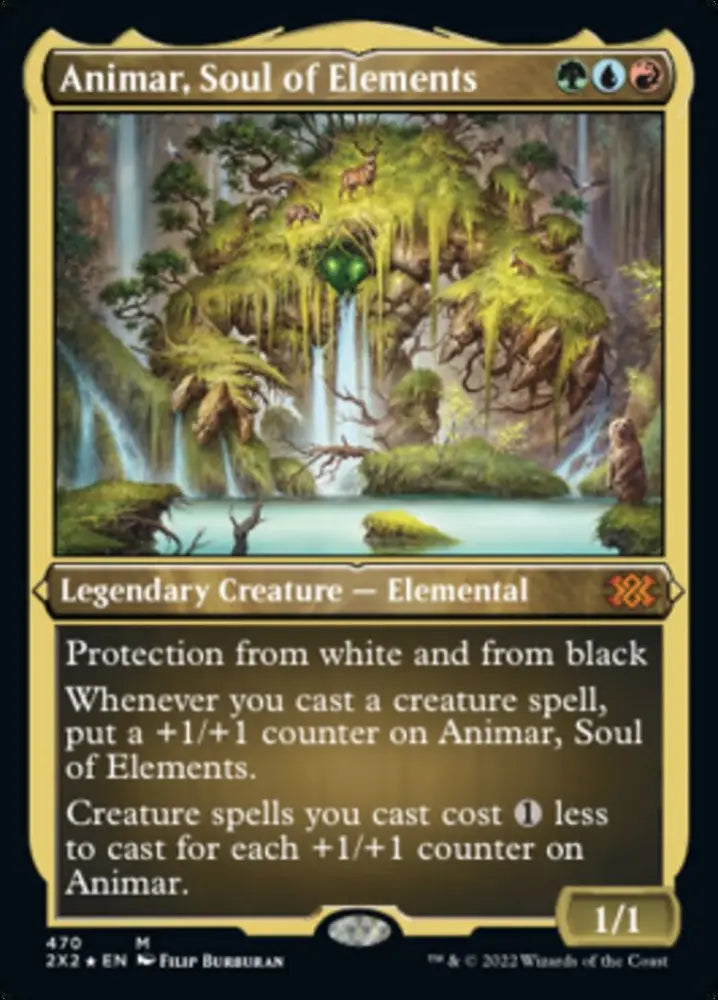 Animar Soul of Elements (Foil Etched) [Double Masters 2022] - MTG Single
