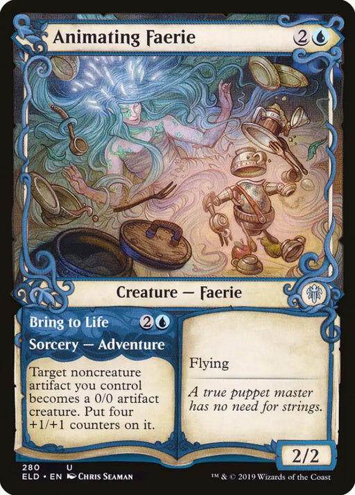 Animating Faerie // Bring to Life (Showcase) [Throne of Eldraine] - MTG Single