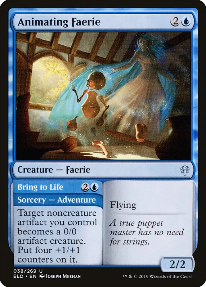 Animating Faerie // Bring to Life [Throne of Eldraine] - MTG Single