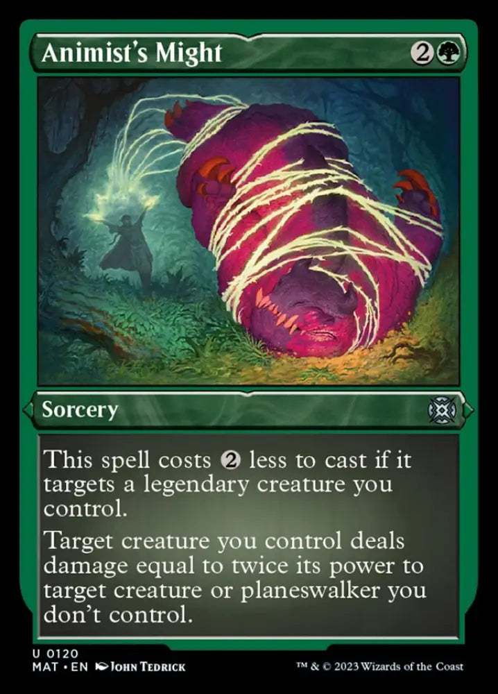 Animist’s Might (Foil Etched) [March of the Machine: The Aftermath] - MTG Single