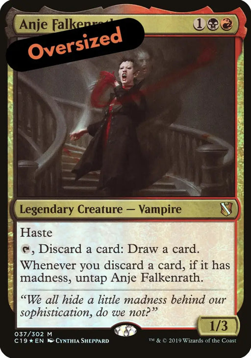 Anje Falkenrath (Oversized) [Commander 2019 Oversized] - MTG Single