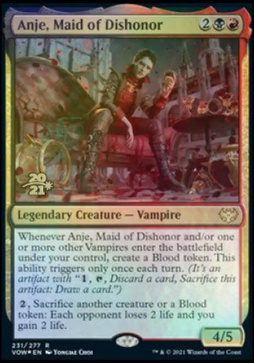 Anje Maid of Dishonor [Innistrad: Crimson Vow Prerelease Promos] - MTG Single
