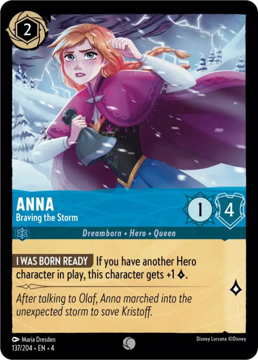 Anna - Braving the Storm (137/204) [Ursula’s Return] - Lorcana Single