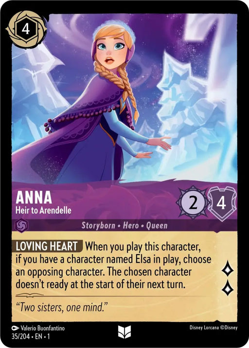 Anna - Heir to Arendelle (35/204) [The First Chapter] - Lorcana Single