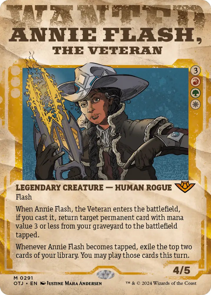 Annie Flash the Veteran (Showcase) [Outlaws of Thunder Junction] - MTG Single