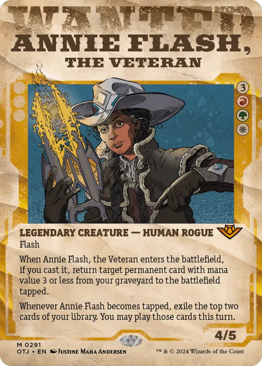 Annie Flash the Veteran (Showcase) [Outlaws of Thunder Junction] - MTG Single