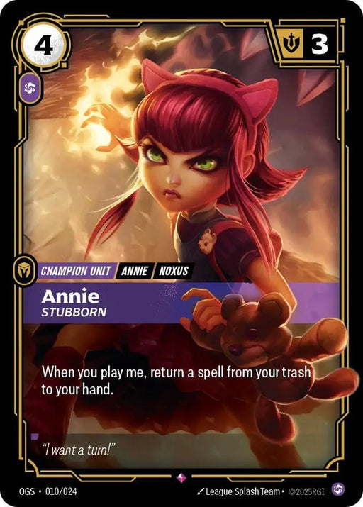 Annie - Stubborn (010/024) [Origins: Proving Grounds]