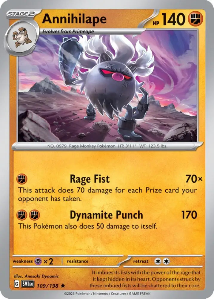 Annihilape (109/198) (Theme Deck Exclusive) [Scarlet & Violet: Base Set] - Pokemon Single