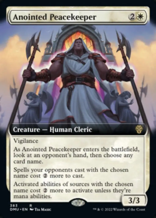 Anointed Peacekeeper (Extended Art) [Dominaria United] - MTG Single