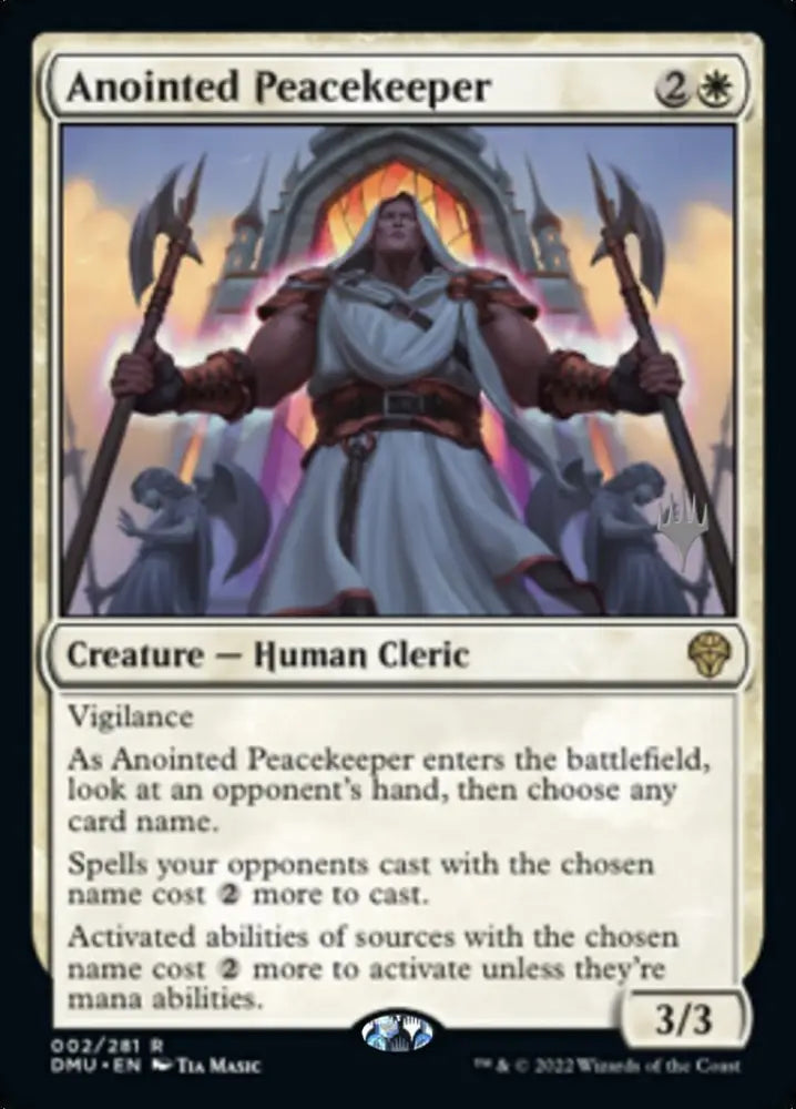 Anointed Peacekeeper (Promo Pack) [Dominaria United Promos] - MTG Single