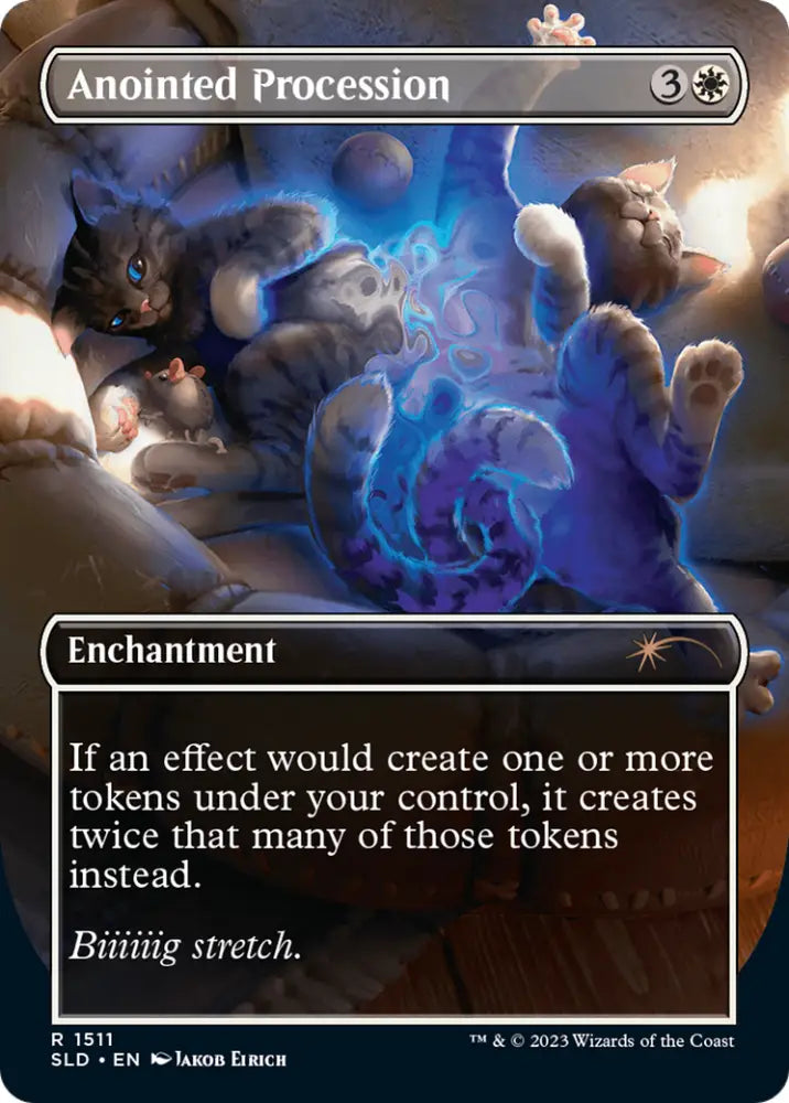 Anointed Procession // Anointed Procession [Secret Lair Commander Deck: Raining Cats and Dogs] - MTG Single