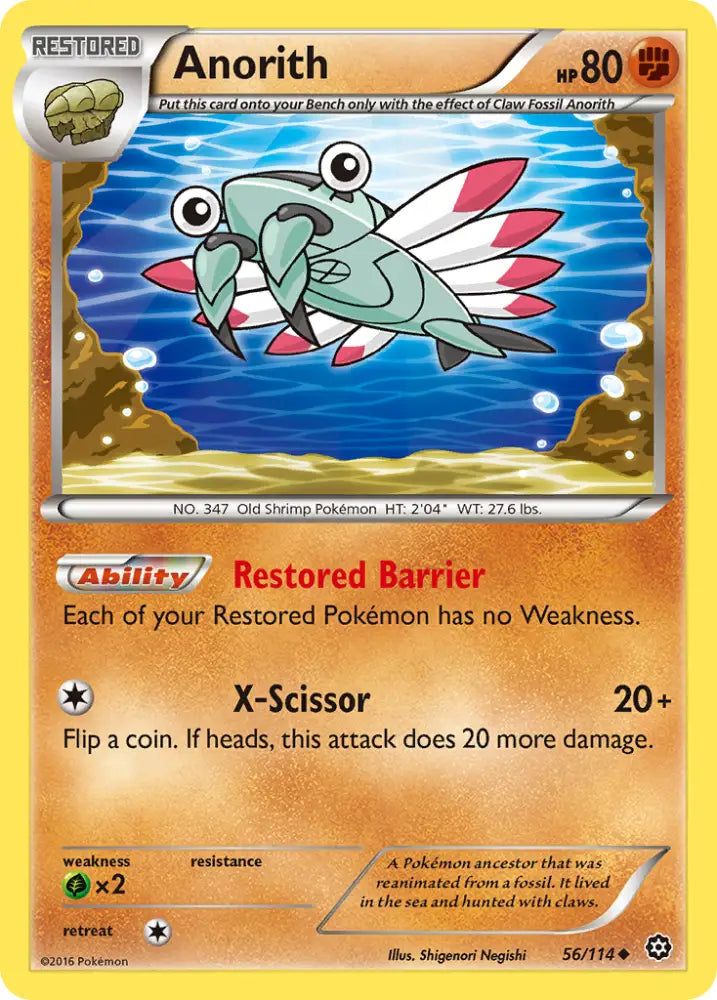 Anorith (56/114) [XY: Steam Siege] - Pokemon Single