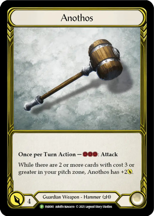 Anothos (Golden) [FAB061] (Promo) Cold Foil - Flesh And Blood Single