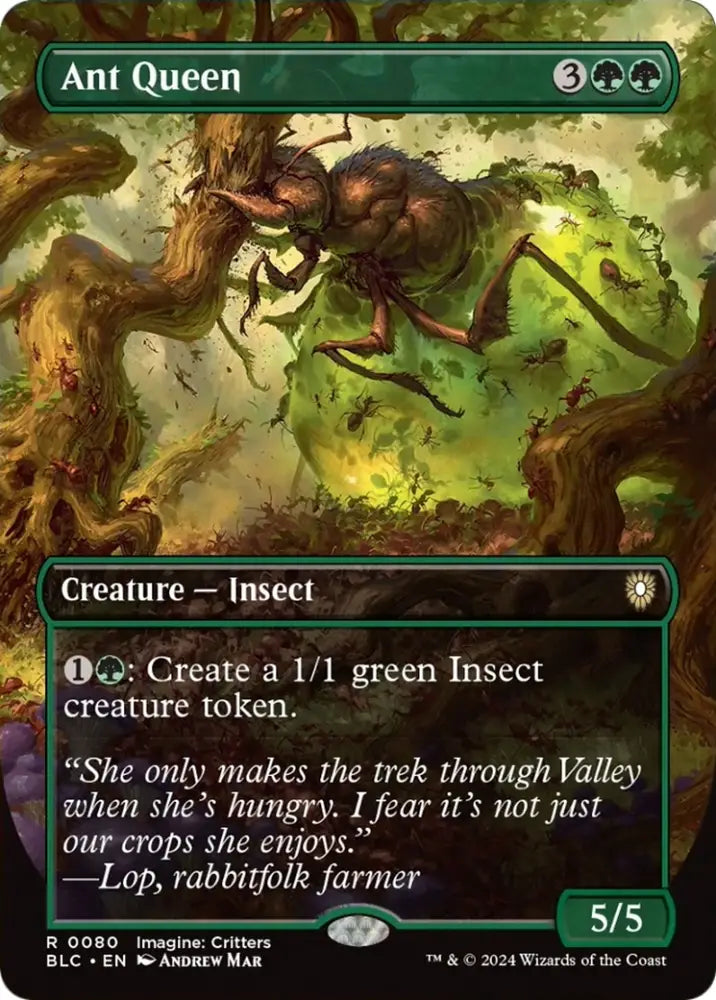 Ant Queen (Borderless) [Bloomburrow Commander] - MTG Single