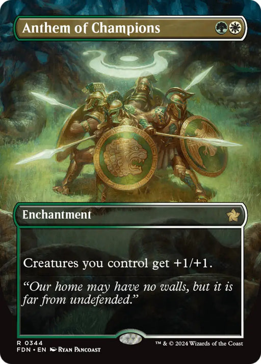 Anthem of Champions (Borderless) [Foundations] - MTG Single