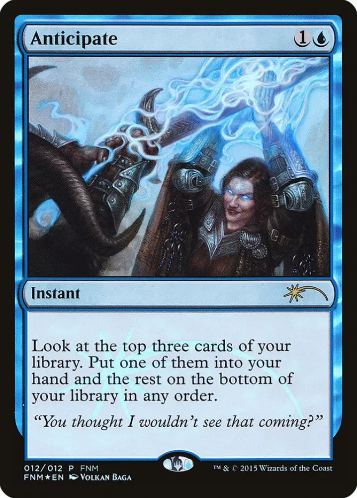 Anticipate [Friday Night Magic 2015] - MTG Single