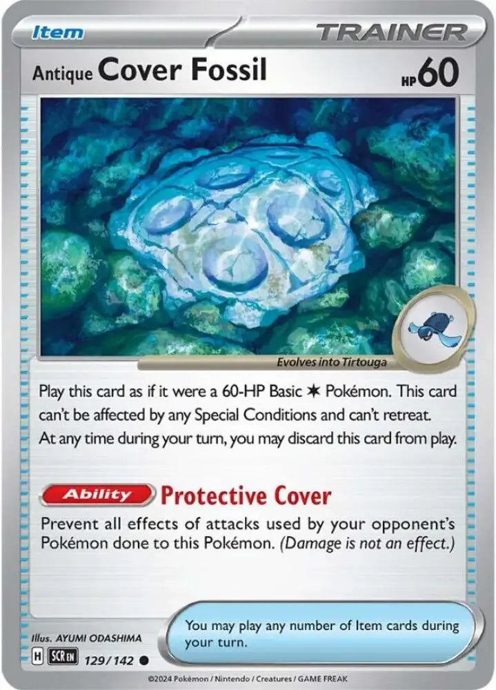 Antique Cover Fossil (129/142) [Scarlet & Violet: Stellar Crown] - Pokemon Single
