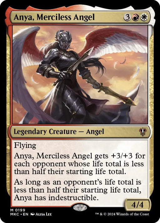 Anya Merciless Angel [Murders at Karlov Manor Commander] - MTG Single