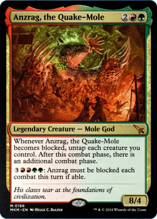 Anzrag the Quake-Mole [Murders at Karlov Manor] - MTG Single
