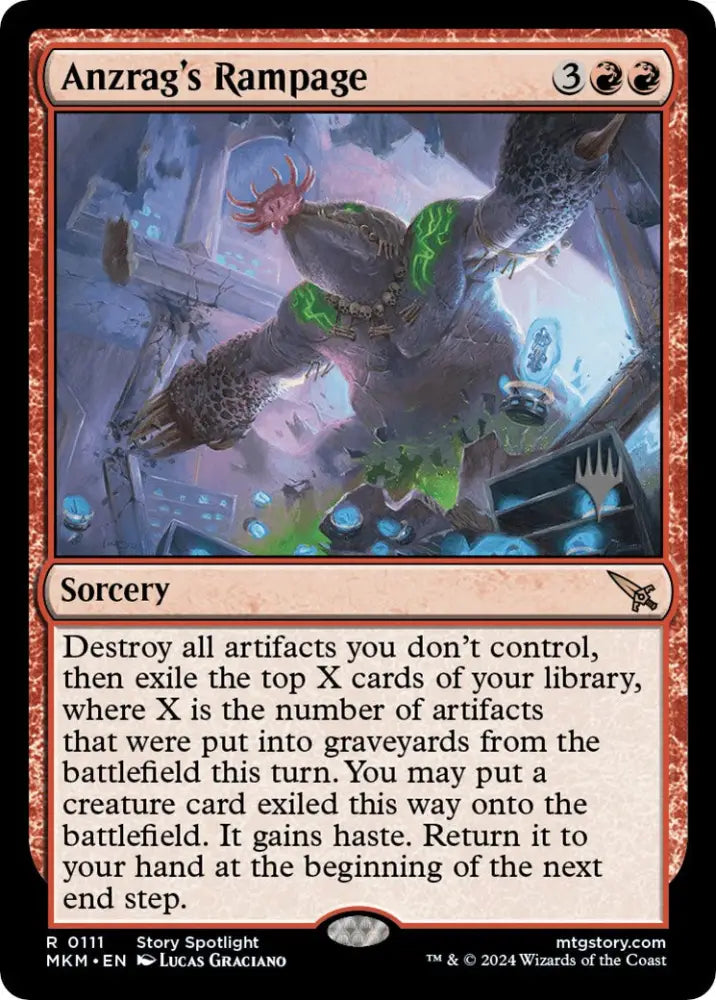 Anzrag’s Rampage (Promo Pack) [Murders at Karlov Manor Promos] - MTG Single