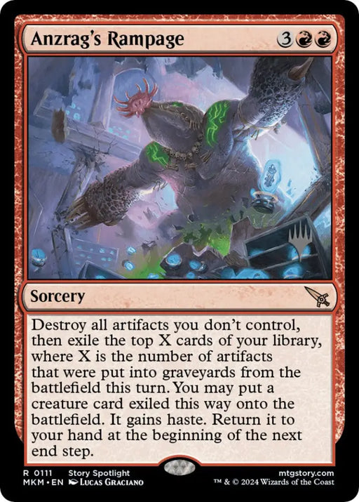 Anzrag’s Rampage (Promo Pack) [Murders at Karlov Manor Promos] - MTG Single