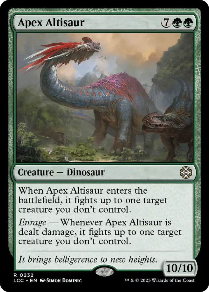 Apex Altisaur [The Lost Caverns of Ixalan Commander] - MTG Single