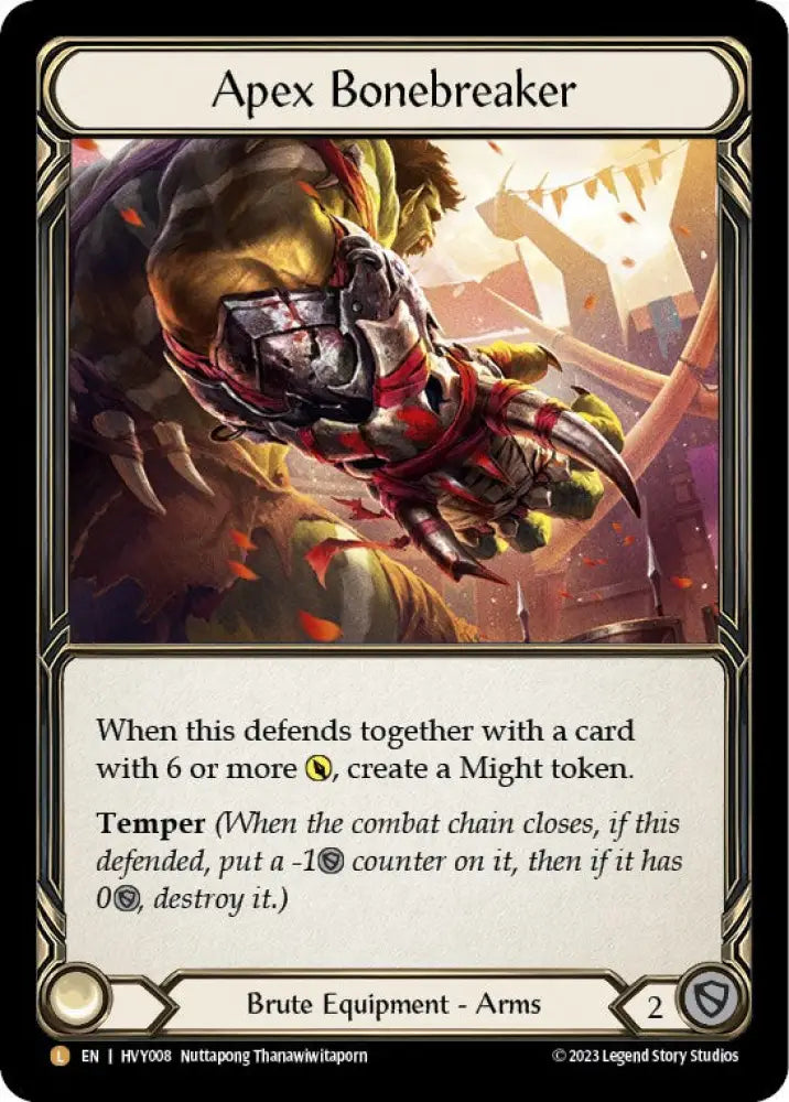Apex Bonebreaker [Heavy Hitters] Rainbow Foil - Flesh And Blood Single