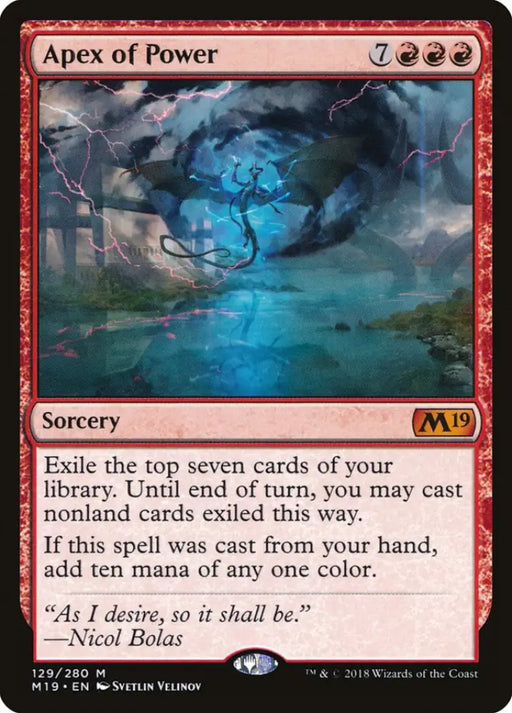 Apex of Power [Core Set 2019] - MTG Single