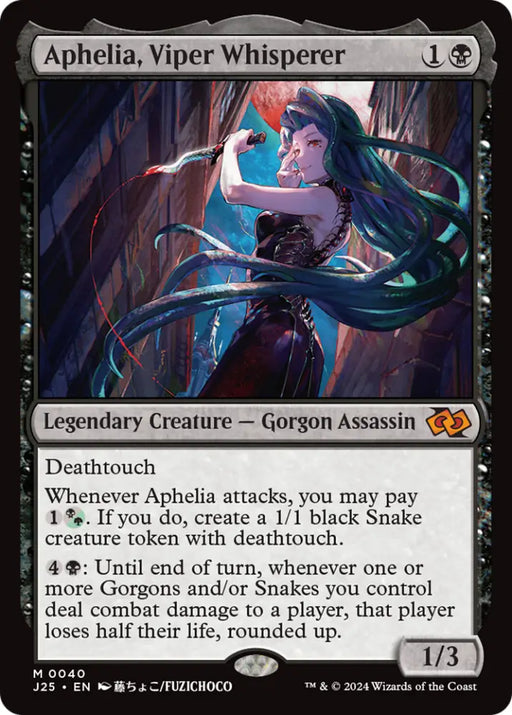 Aphelia Viper Whisperer (Anime) [Foundations Jumpstart] - MTG Single