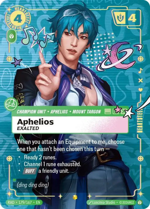 Aphelios, Exalted (Heartsteel Overnumbered) (179/167) [Radiance]
