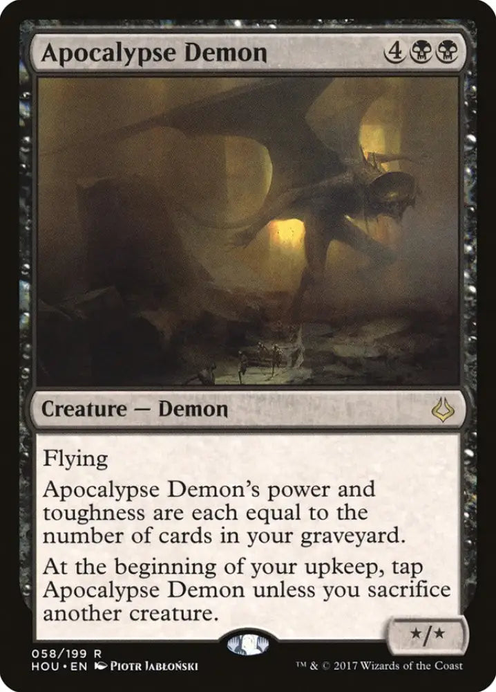 Apocalypse Demon [Hour of Devastation] - MTG Single