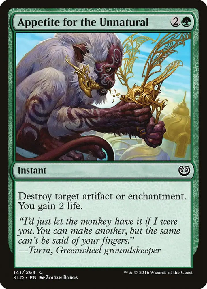 Appetite for the Unnatural [Kaladesh] - MTG Single