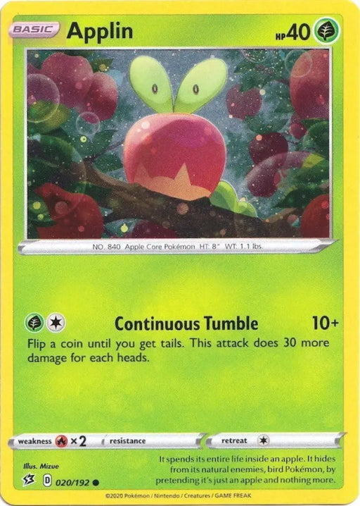 Applin (020/192) (Cosmos Holo) [Sword & Shield: Rebel Clash] - Pokemon Single