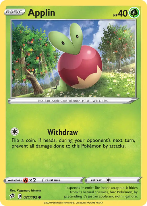 Applin (021/192) [Sword & Shield: Rebel Clash] - Pokemon Single