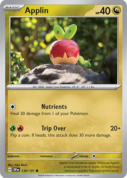 Applin (138/191) [Scarlet & Violet: Surging Sparks] - Pokemon Single
