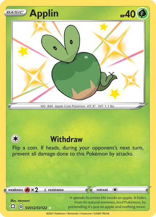 Applin (SV012/SV122) [Sword & Shield: Shining Fates] - Pokemon Single