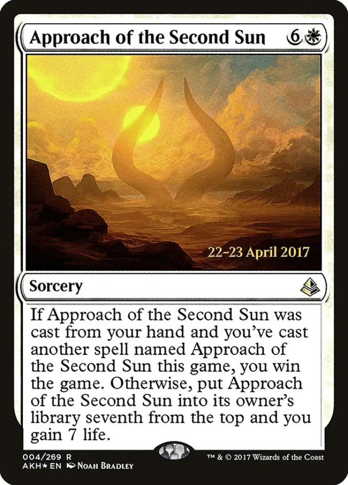 Approach of the Second Sun [Amonkhet Prerelease Promos] - MTG Single