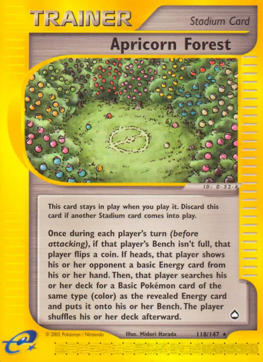 Apricorn Forest (118/147) [Aquapolis] - Pokemon Single