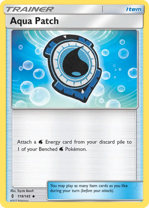 Aqua Patch (119/145) [Sun & Moon: Guardians Rising] - Pokemon Single