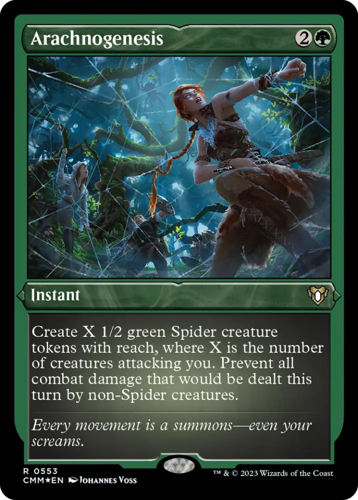 Arachnogenesis (Foil Etched) [Commander Masters] - MTG Single
