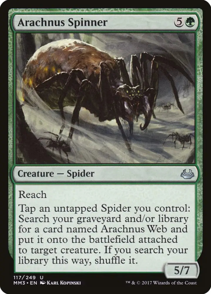 Arachnus Spinner [Modern Masters 2017] - MTG Single