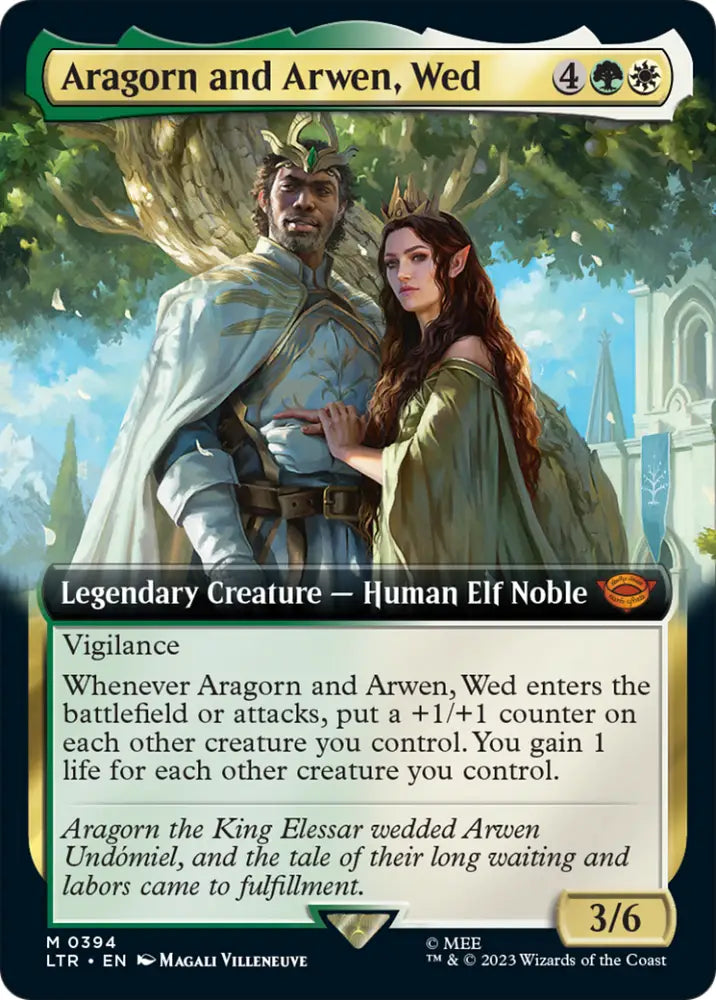 Aragorn and Arwen Wed (Extended Art) [The Lord of the Rings: Tales of Middle-Earth] - MTG Single