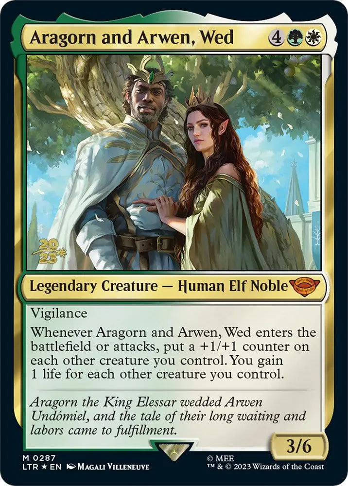 Aragorn and Arwen Wed [The Lord of the Rings: Tales of Middle-Earth Prerelease Promos] - MTG Single