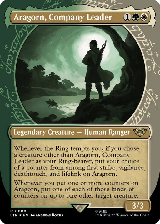 Aragorn Company Leader (Showcase) (Surge Foil) [The Lord of the Rings: Tales of Middle-Earth] - MTG Single
