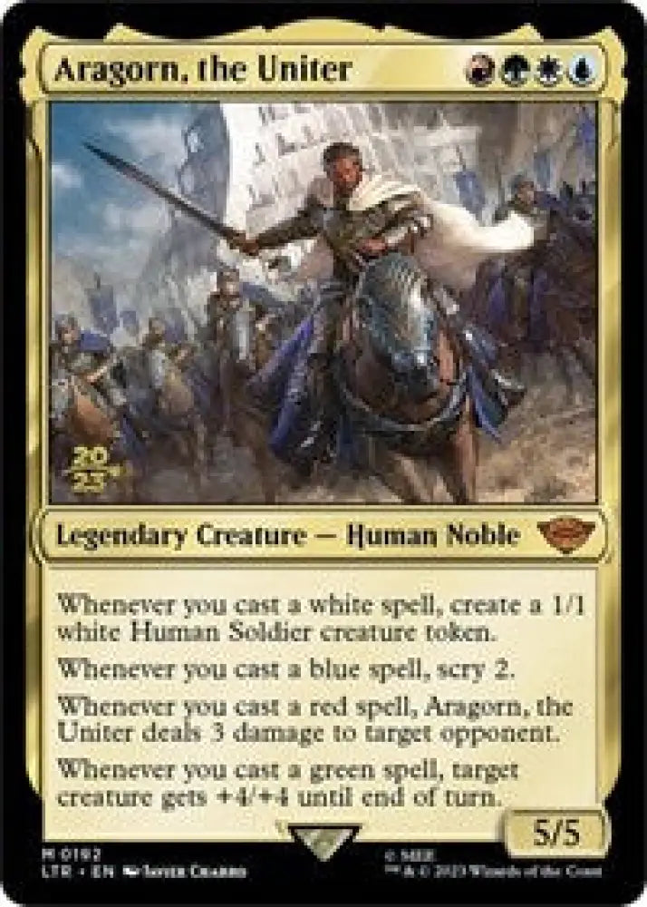 Aragorn, the Uniter (192) [Prerelease Cards]