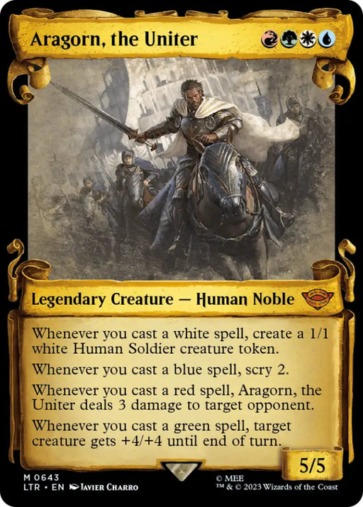 Aragorn the Uniter [The Lord of the Rings: Tales of Middle-Earth Showcase Scrolls] - MTG Single