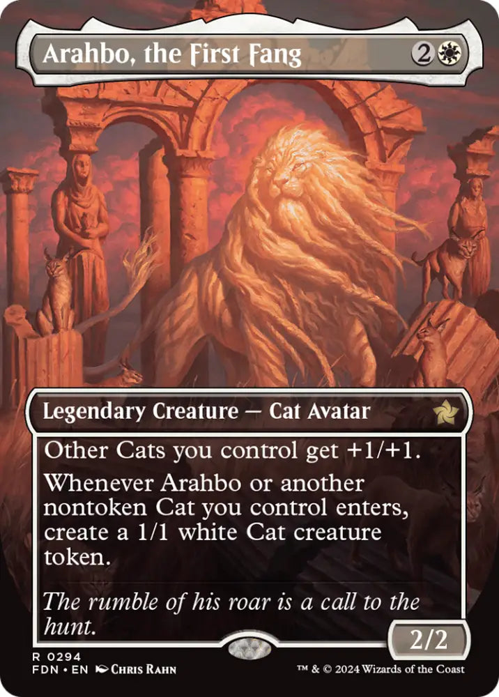 Arahbo the First Fang (Borderless) [Foundations] - MTG Single