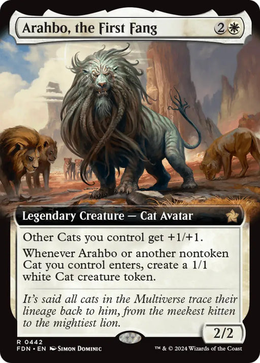 Arahbo the First Fang (Extended Art) [Foundations] - MTG Single
