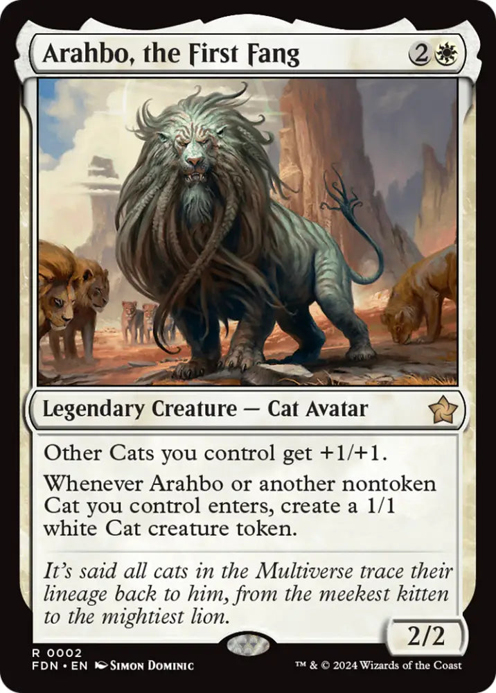 Arahbo the First Fang [Foundations] - MTG Single