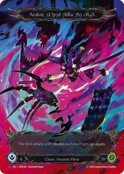 Arakni 5L!p3d 7hRu 73h cR4X (Marvel) [The Hunted] Cold Foil - Flesh And Blood Single